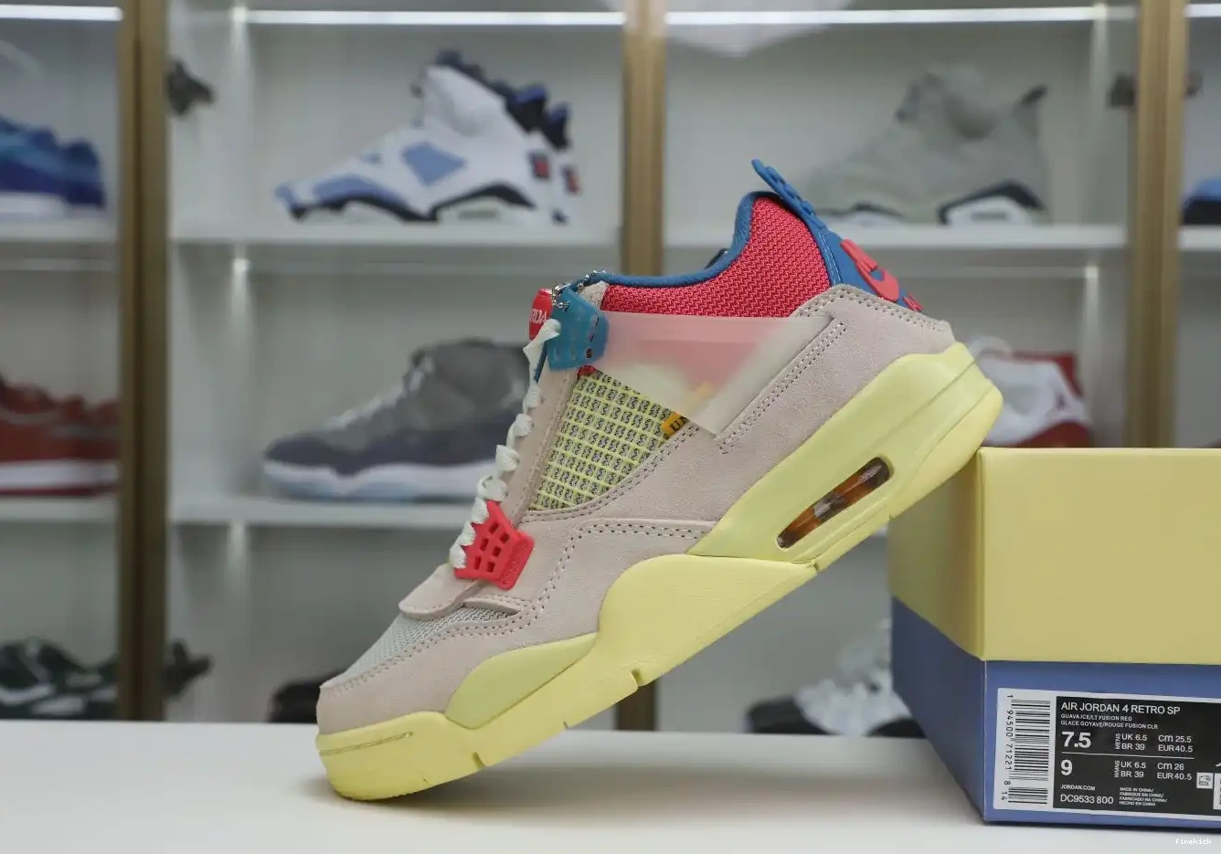 4 RETRO X JORDAN 'GUAVA ICE' UNION AIR LA 0703